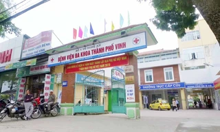 BV Đa khoa TP Vinh - nơi xảy ra vụ việc