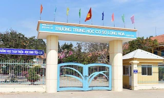 Trường THCS Long Hòa nơi xảy ra sự việc