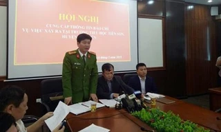 Quang cảnh buổi họp báo. 