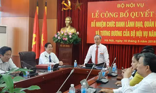 Bộ Nội vụ bổ nhiệm bốn lãnh đạo cấp vụ