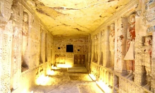 Lăng mộ của Wahtye chứa nhiều tượng và hình vẽ. Ảnh: Live Science.