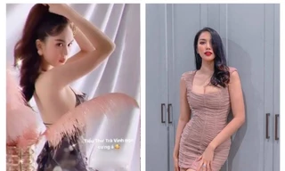 Ngọc Trinh tạo dáng... trên bàn ăn; Lan Khuê không được đi chơi vì lý do bất khả kháng