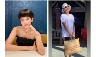 Hiền Hồ bất ngờ nữ tính với kiểu tóc mới; H'Hen Niê tự tin với túi cói đi chợ