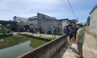 Ngôi nhà xảy ra vụ thảm sát 3 người ở xã Quỳnh Hoa, huyện Quỳnh Phụ, tỉnh Thái Bình - Ảnh: Hoàng Long