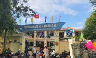 Trường mầm non Trường Yên, một trong những nơi HTX Chúc Sơn cung cấp