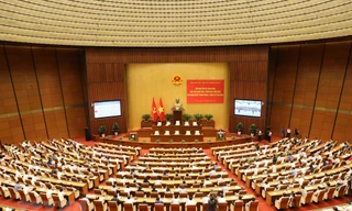 Hội nghị Cán bộ toàn quốc học tập, quán triệt, triển khai thực hiện Nghị quyết Trung ương 7, Khóa XII của Đảng. Ảnh: TTX