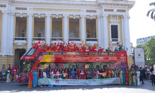 Miễn phí xe buýt 2 tầng nhân Ngày Giải phóng Thủ đô