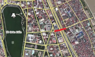 Vị trí hầm chui Chương Dương Độ