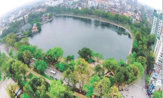 Khu vực hồ Thiền Quang nơi sẽ tổ chức không gian đi bộ