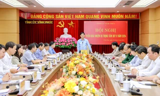 Bí thư Tỉnh ủy Vĩnh Phúc chủ trì hội nghị về công tác xây dựng Đảng