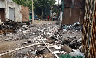 Hiện trường vụ cháy khiến 8 người tử vong. Ảnh: Trần Hoàng