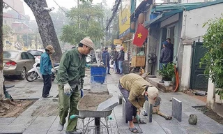 Sở Xây dựng Hà Nội yêu cầu chỉ sử dụng đá lát vỉa hè có độ bền uốn cao