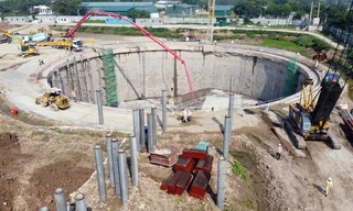 Nhà máy xử lý nước thải Yên Xá. Ảnh: Hoàng Mạnh Thắng