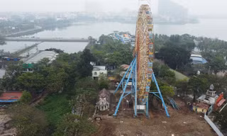 Công viên Mặt trời mới rộng 1,7ha nằm sát hồ Tây sắp 'biến mất'