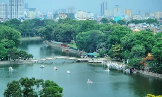 Công viên Thủ Lệ nhìn từ trên cao