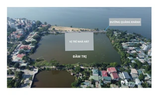 Cận cảnh vị trí, hình dáng nhà hát Opera 10.000 tỷ đồng sát hồ Tây