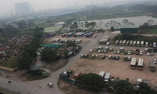 Dự án KĐT Thịnh Liệt (quận Hoàng Mai) bị "treo" gần 14 năm. Nhiều khu vực biến thành bãi đỗ xe. 