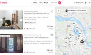 Rất nhiều nhà đang được cho thuê trên các trang web trung gian. Ảnh chụp màn hình