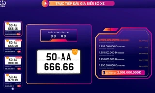 Ngày 22/5, biển số 'siêu đẹp' 88A-888.88 sẽ lên sàn đấu giá