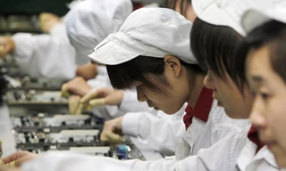 Nhà máy Foxconn. Ảnh: Bloomber