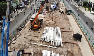 Thi công đường vành đai 2