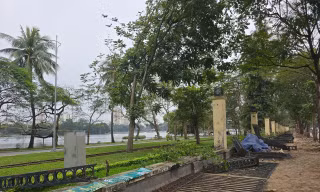 Hà Nội hạ rào công viên Thống Nhất mặt đường Lê Duẩn