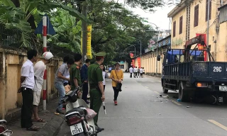 Hiện trường vụ tai nạn. 