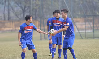 Công Phượng không tham giả buổi đấu tập của U23 Việt Nam hôm nay.