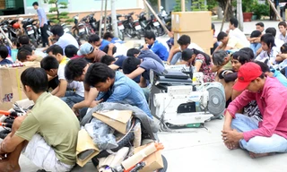 Nhiều đối tượng bị bắt sau vụ lợi dụng biểu tình phản đối Trung Quốc để đập phá các doanh nghiệp. Ảnh: Vnexpress.