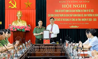 Giám đốc Công an tỉnh Nam Định nhận thêm trọng trách mới
