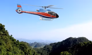 Máy bay EC130 của Tổng công ty bay trực thăng Việt Nam.