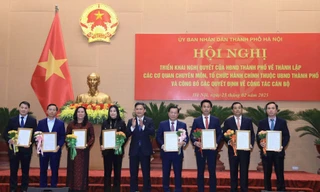 Hà Nội công bố quyết định bổ nhiệm giám đốc, phó giám đốc các sở, ngành