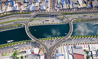 Phối cảnh cầu đường Nguyễn Khoái dự kiến sẽ được đầu tư theo hình thức BT Ảnh: Sở GTVT TPHCM 