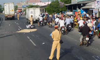 Hiện trường vụ tai nạn.