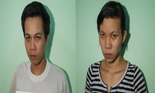 Cặp vợ chồng có hành vi ngược đãi con ruột bị tạm giữ tại cơ quan công an thị xã Dĩ An 