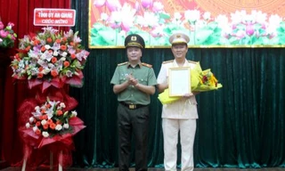 Công bố quyết định của Bộ trưởng Công an về công tác cán bộ tại An Giang