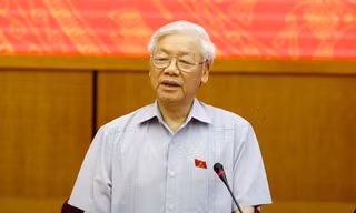 Tổng Bí thư Nguyễn Phú Trọng chủ trì cuộc họp của Thường trực Ban Chỉ đạo T.Ư về PCTN (ảnh TTXVN)
