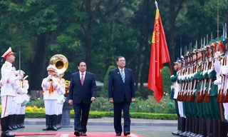 Thủ tướng Phạm Minh Chính chủ trì lễ đón Thủ tướng Nhật Bản