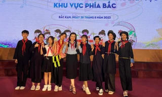 Sôi nổi ngày hội văn hóa thiếu nhi các dân tộc khu vực phía Bắc 
