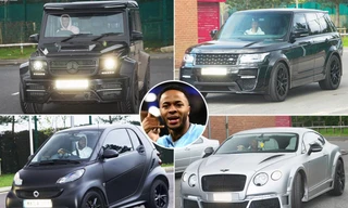 Mục kích dàn xế 'siêu khủng' của ngôi sao Raheem Sterling