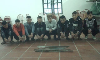 Nhóm thanh niên cướp tiền bị bắt. Ảnh: Công an cung cấp.