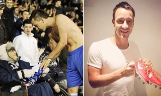 Terry dùng tới 3 đôi giầy mỗi trận để lấy… may