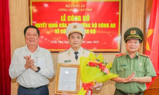 Công bố quyết định của Bộ trưởng Công an về công tác cán bộ tại Cần Thơ