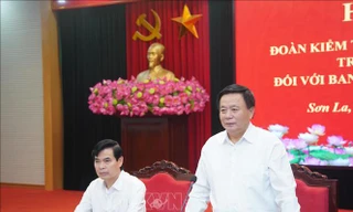Đoàn kiểm tra của Bộ Chính trị làm việc với Ban Thường vụ Tỉnh ủy Sơn La 