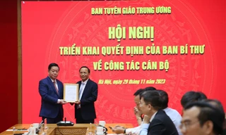 Ban Bí thư Trung ương Đảng điều động, bổ nhiệm, chỉ định cán bộ 
