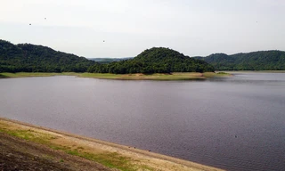 Hồ chứa nước Phú Xuân, nơi thầy giáo Mai Hữu Tấn chẳng may bị đuối nước 