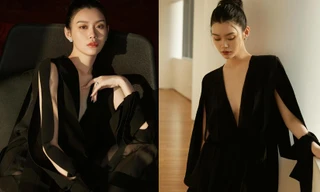 Con dâu siêu mẫu của ‘vua sòng bài Macau’ diện mốt không nội y đi sự kiện