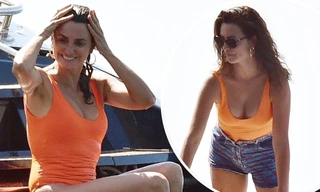 Tình cũ Tom Cruise diện áo tắm ‘bốc lửa’ ở tuổi 48, bị soi loạt khuyết điểm nhưng vẫn được khen