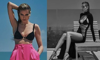 Heidi Klum phô diễn vòng một ‘rực lửa’ với váy cắt khoét siêu táo bạo