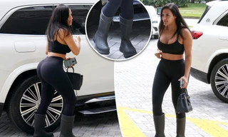 ‘Bản sao Kim Kardashian’ diện bra sexy, không hẹn hò Kanye West vẫn dính nhau như sam